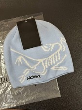 Arc'teryx Bird Head Toque Beanie Light Blue Merino Wool Ski Hat Unisex NWT