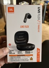 JBL Live Flex Wireless Earbuds Black Adaptive Noise Cancelling In-Ear
