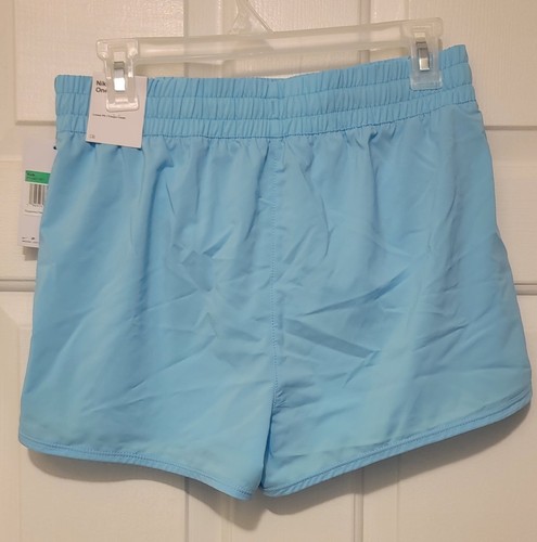 Nike Dri Fit Nike One Kids XL Shorts with Built In Liner Light Blue - Picture 2 of 3