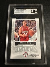 2009-10 UD Draft Edition Stephen Curry RC Tournament Titans SGC 10 GEM MINT