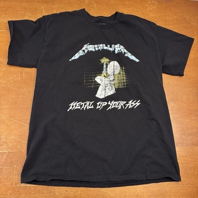 Metallica Metal Up Your Ass Shirt Large Black Band Tee | eBay