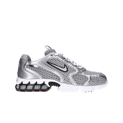 Nike Air Zoom Spiridon Cage 2 Metallic Silver CJ1288-001 Authentic Men Sneakers