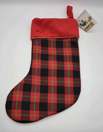 Disney Mickey Mouse Medias Mi 1ª Navidad Colgante Bordado Peluche Rojo - Imagen 8 de 10