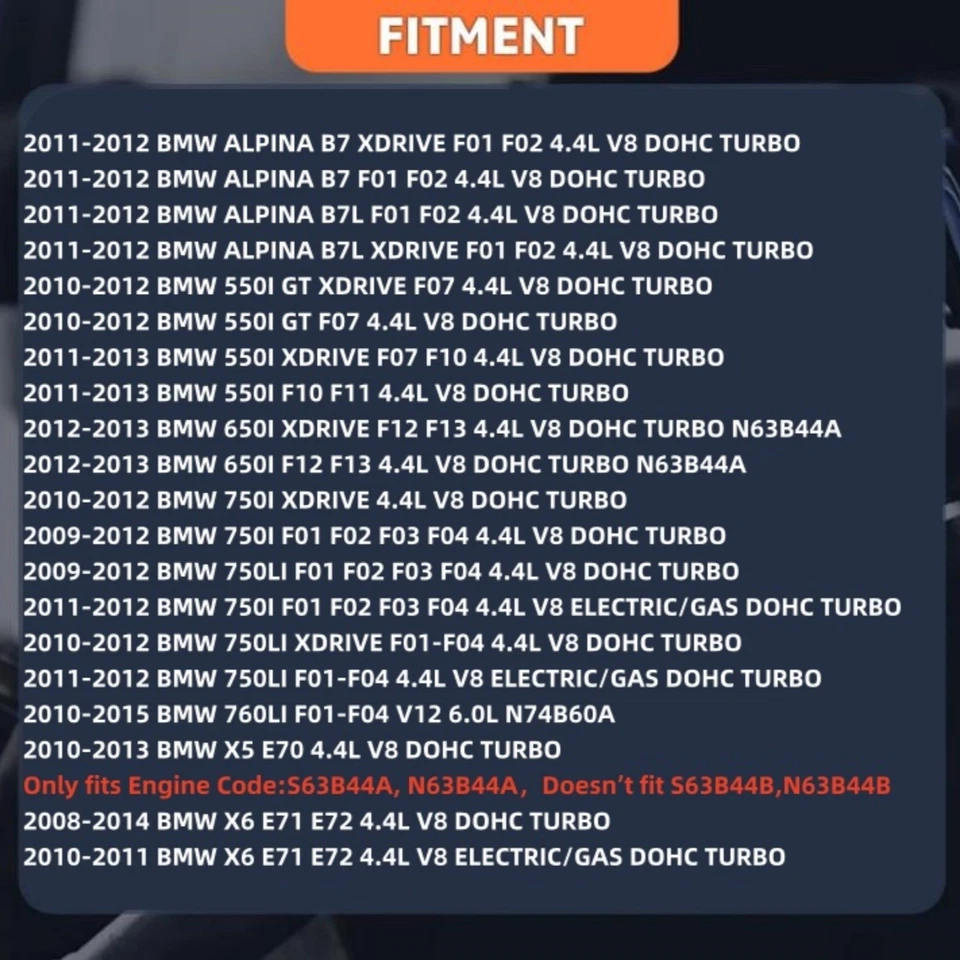 4pcs Intake Exhaust VVT Gears For BMW Alpina B7 550i 650i X5 X6 X7 N63 S63 4.4L - Image 3 of 4