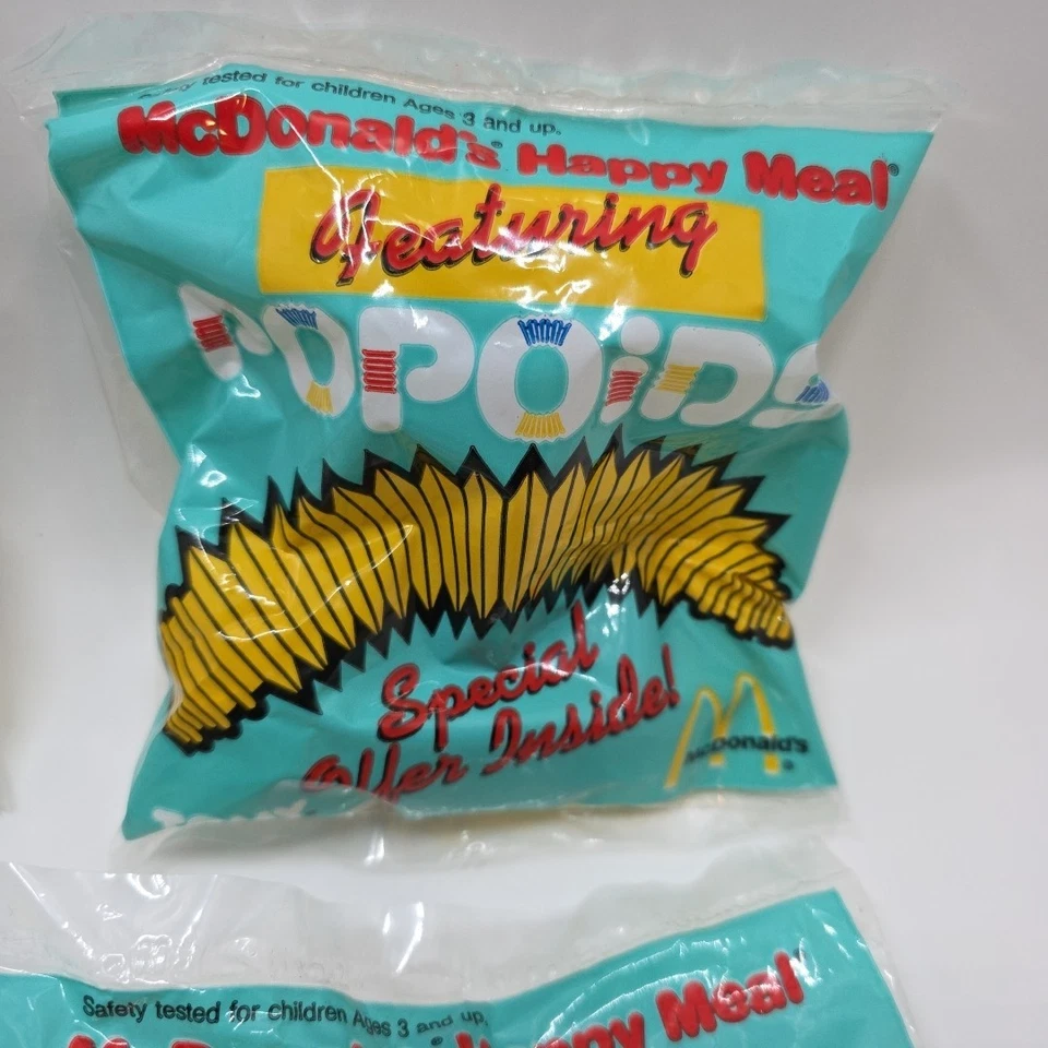 McDonald’s Vintage Happy Meal TOMY Popoids Juguete Juego De 4 Diferentes NUEVO 1985 Foto 4 de 4