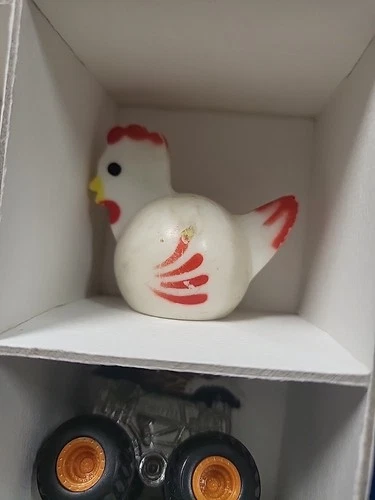 Fisher Price Vtg Little People Plastic Accessory White Chicken Farm #915 Nice