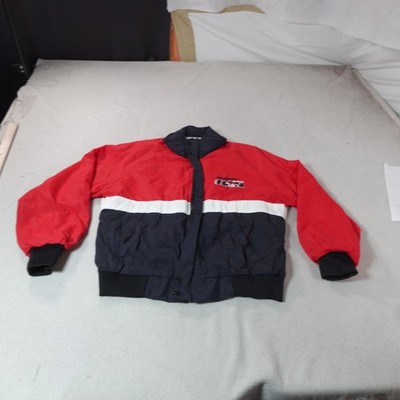 Vintage Colorblock Jacket Mens Medium Red Ski Racing Bomber Designs Unlimited
