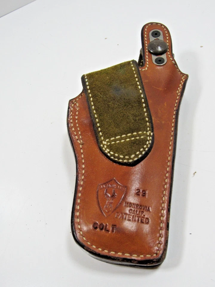 Funda para pistola Safariland Monrovia California Colt 29 cuero marrón #P29 Foto 3 de 4
