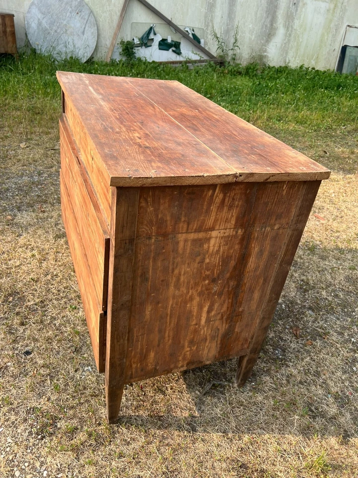 COMO' IN LEGNO MASSELLO LUIGI XVI DELL'ULTIMO QUARTO DEI PRIMI DEL800 - Immagine 3 di 4