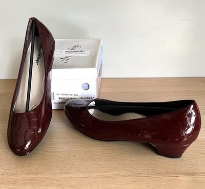 Angel Steps Shoes Women's Size 9 Wide Brown Patent Croc