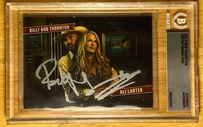 Hand SIGNED Billy Bob Thornton 'Landman' Trading Card - Beckett Slab Encapsulate