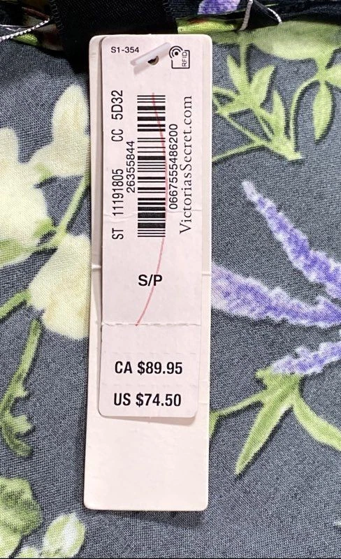 UNDERCOVER Abito donna Victoria's Secret floreale slip taglia S