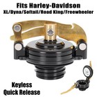 Quick Release Vintage Tank Gas Retro Fuel Cap For Harley Sportster 1200 Iron 883