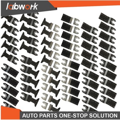 Labwork Oscillating Tool Blades For Metal Wood Plastic Multitool Saw Blade 60Pcs