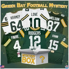 Autographed Green Bay Football Jersey with PSA/JSA/Beckett COA - Mystery Box!