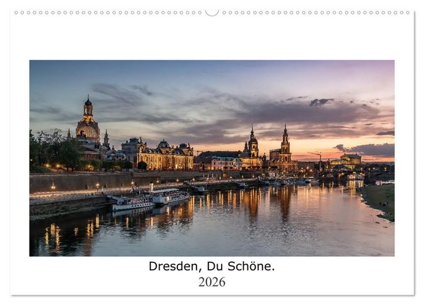 Mike Klette | Dresden, Du SchöNe. (Wandkalender 2026 DIN A2 Quer), Calvendo...-image