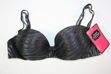 NWT Maidenform 08145L Sweet Nothings Demi Padded Push Up Bra Slate 34A