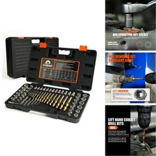 62 Pcs Screw Extractor Set with Left Hand Drill Bit