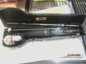 Vintage Daiwa Minicast 2 Spincast Travel Rod Reel Combo MC-59S w/ Case
