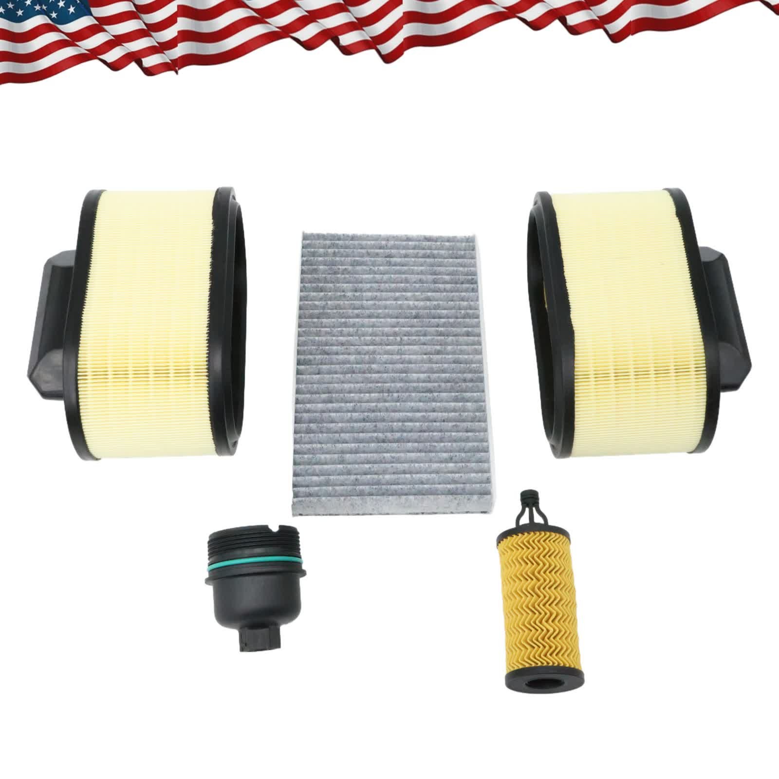 For 17-23 Maserati Levante Ghibli Levante Quattroporte Engine Air Filter Kit USA