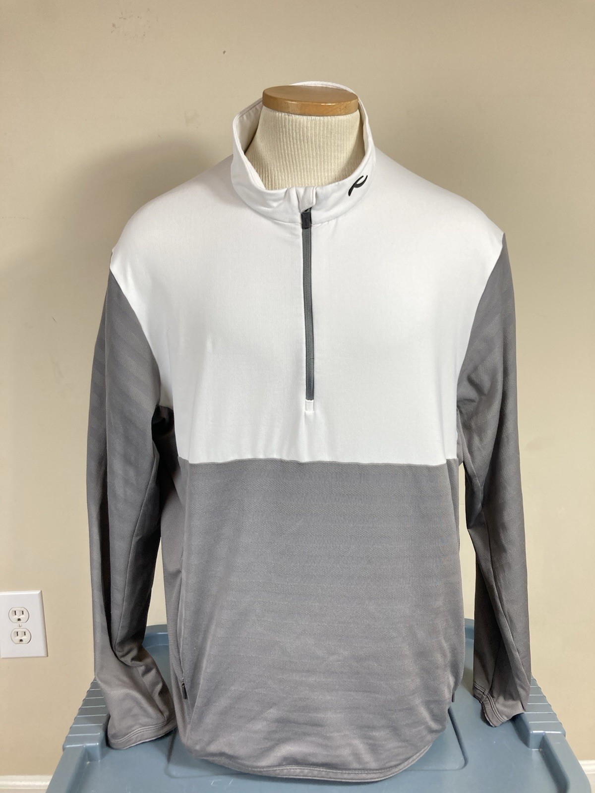 KJUS David Midlayer Half Zip Pullover Colorblock … - image 1