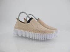 Ilse Jacobsen Tulip Platform Flat Sz 39 9 Slip On Beige perforated Shoes