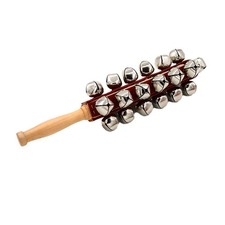Hand JingleBells Hand Sleigh Bells Wooden Shaker Jingle Bells Stick Musical8037