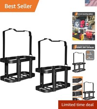 Jerry Gas Can Holder, 5 Gallon / 20 Liter Steel Jerry Can Mount Brackets, 2 Pack