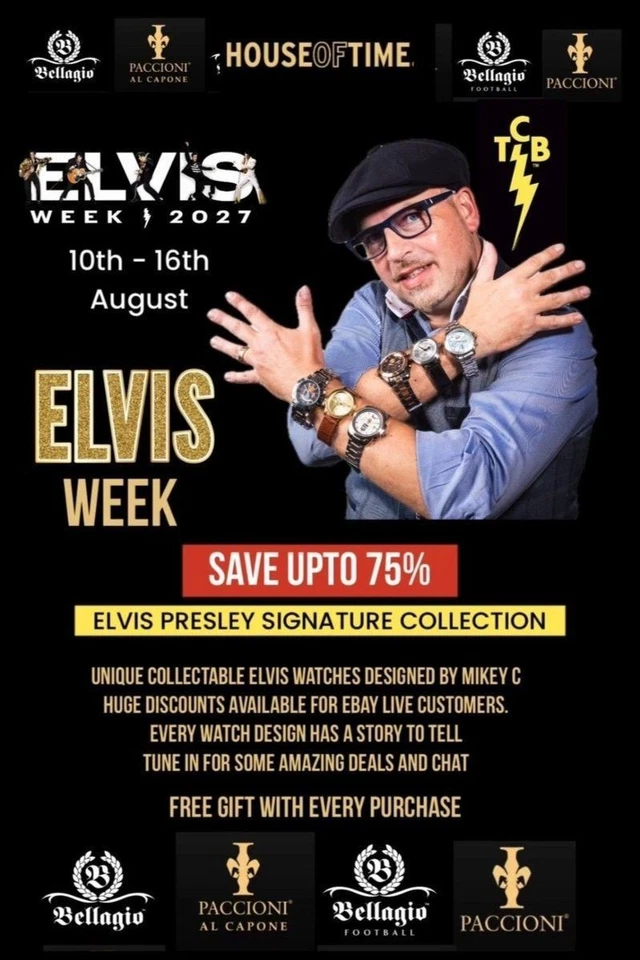 ELVIS WEEK OFFICIAL ELVIS WATCHES & JEWELLERY