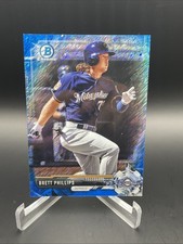 2017 Bowman Chrome - Prospects Brett Phillips #BCP202 Blue Shimmer Refractor...