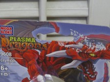 New Mega Bloks Plasma Dragons CRYMSON Vulcan Fire Set Egg #9608 NIP 2005