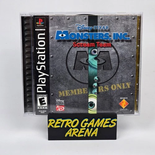 Monsters Inc: Scream Team (PlayStation 1 PS1) Black Label CIB COMPLETE