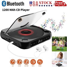 Rechargeable Walkman CD Player Portable Bluetooth Home Audio Player for Travel