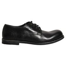 DOLCE & GABBANA Shoes Black Leather Men Derby Dress Formal EU43 / US10 1280usd