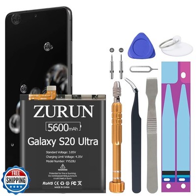 Galaxy S20 Ultra Battery ZURUN 5600mAh Li-Polymer Battery EB-BG988ABY Replace