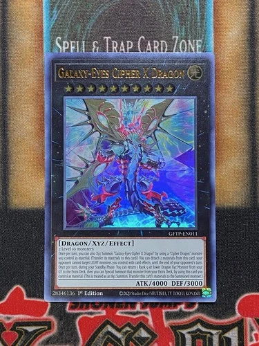 Yugioh Galaxy-Eyes Cipher X Dragon GFTP-EN011 Ultra Rare 1st Ed NM