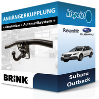 Brink AnhäNgekupplung Abnehmbar Passend für Subaru Outback 10.2014-Jetzt Neu