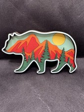 Laser Engraved Custom Wood Artwork - Blue Ridge Bear