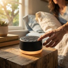 Compact White Noise Machine with 25 Sounds Adaptive Night Light for Relaxation