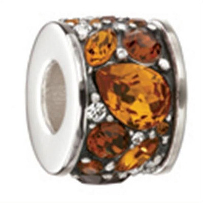 Chamilia Sterling Charm-  Mosaic Umber Bead, New