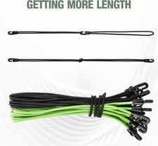 Bungee Loops with Mini Hooks, an Upgraded Replacement for Ball Bungee Cords &...