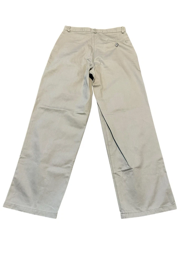 IZOD Uniforme Pantalones Jóvenes Niñas 14 Caqui Plisado Delantero Pierna Recta Escuela Beige Foto 2 de 4