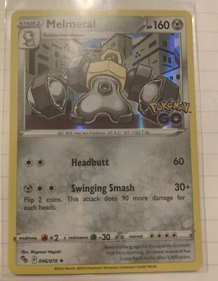 melmetal pokemon go card Game/[S10b] Pokmon GO]Melmetal VMAX 085/071 HR Foil | Buy from TCG Republic Card Number / Rarity Melmetal 046/078 - Pokemon Go