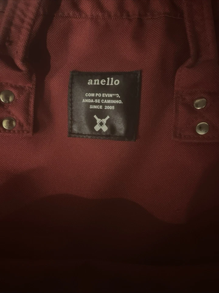 Mochila Anello Japão GARRAFA CRUZADA - Vermelha Unissex - Maior - Imagem 3 de 4
