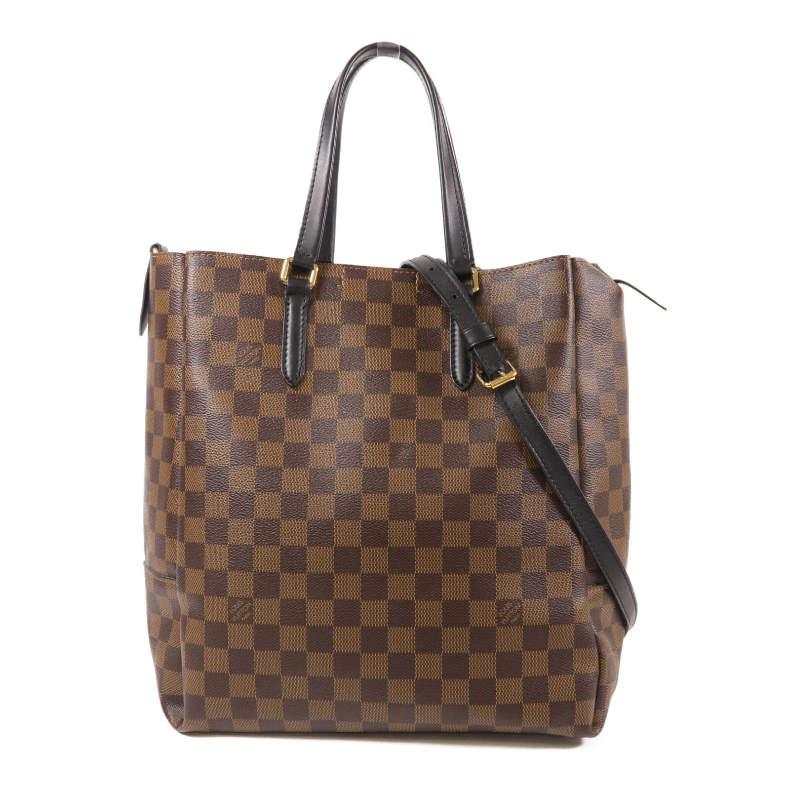 LOUIS VUITTON（LV） Borsa a tracolla Louis Vuitton LV GHW Belmont 2 vie N60348 Damier Ebene marrone