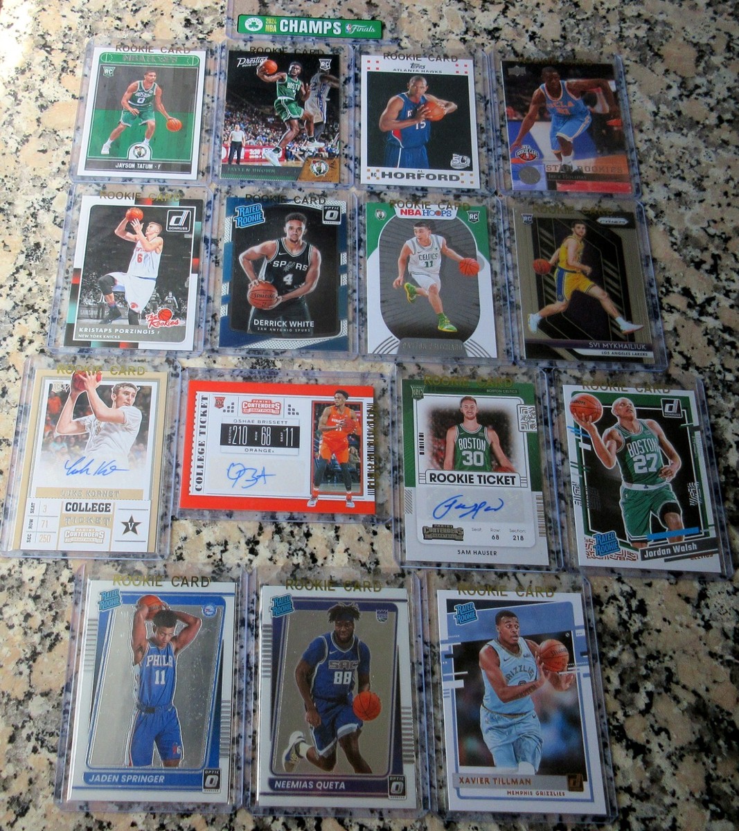 2024 NBA Champions Boston Celtics Rookie Card RC Team Set LOT