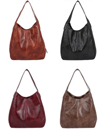 New Women Designer Leather Shoulder Bag Large Capacity Ladies Handbag Hobo Tote - Picture 4 of 24