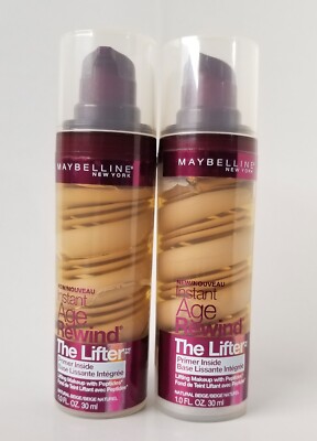 LOT OF 2 -  Maybelline Instant Age Rewind The Lifter Makeup, Natural Beige