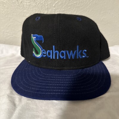 Seattle Seahawks‎ New Era 5950 Made In USA NFL Football Fitted Cap Vintage 90s vintage seattle seahawks hat 90 main image 2