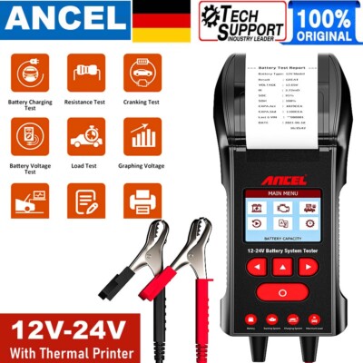 ANCEL BST600 12V&24V Batterietester Digital PKW KFZ Diagnosegerät Akku Testgerät